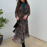 Conjunto Floral Falda/Blusa