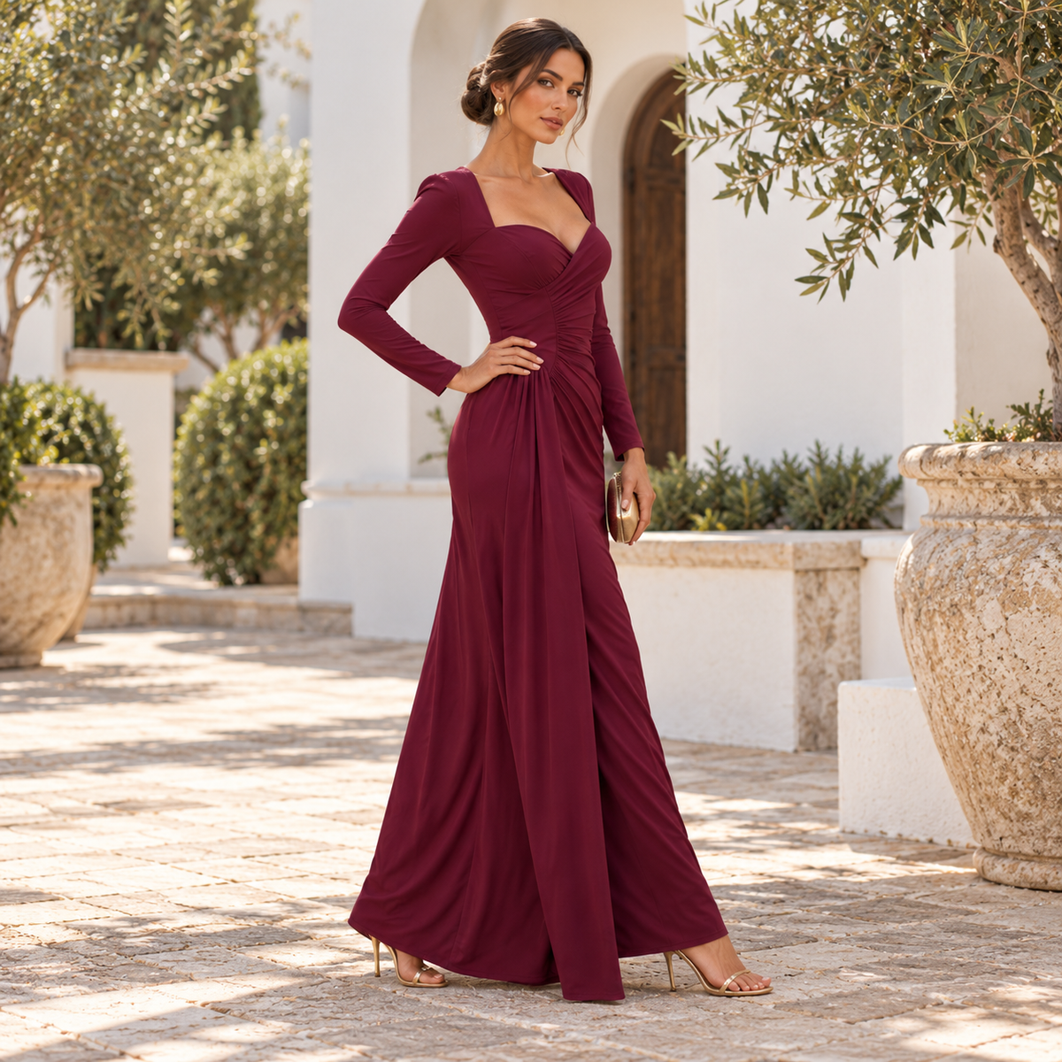 Vestido Dulce Burdeos