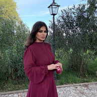 Vestido Habana Burdeos