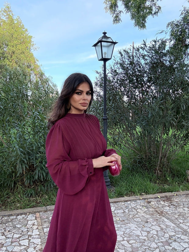 Vestido Habana Burdeos