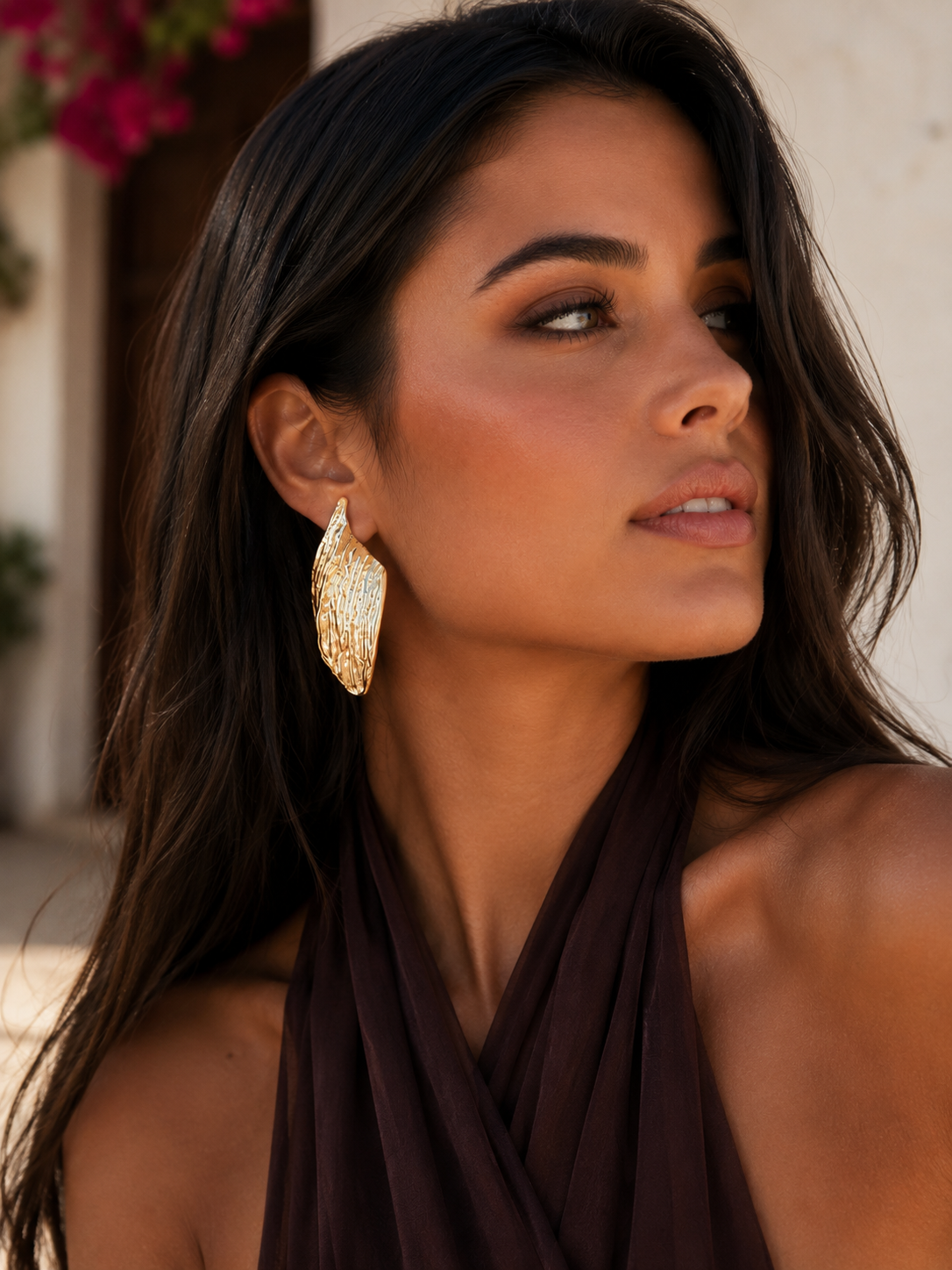 Pendientes hoja grecia