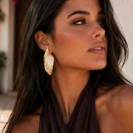 Pendientes hoja grecia