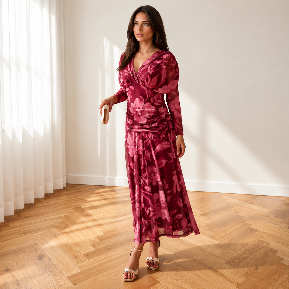 Vestido Olivia Buganvilla
