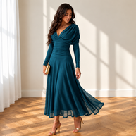 Vestido Talía petróleo