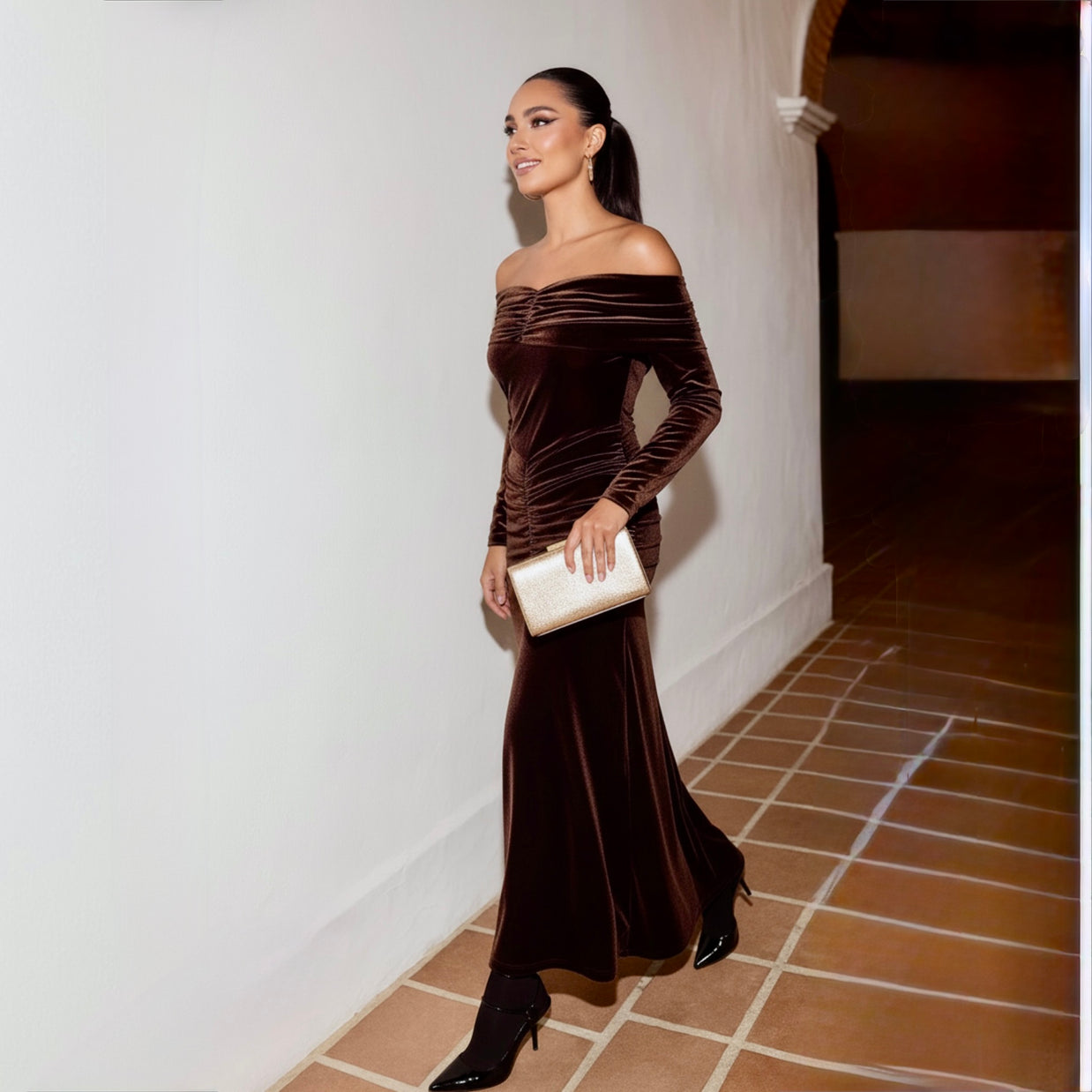 Vestido Mila Marrón