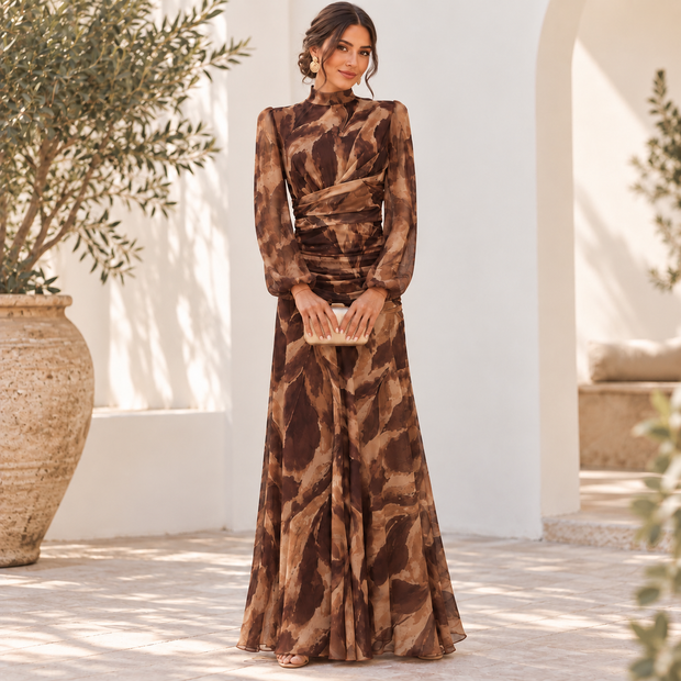 Vestido Paulina Marrón