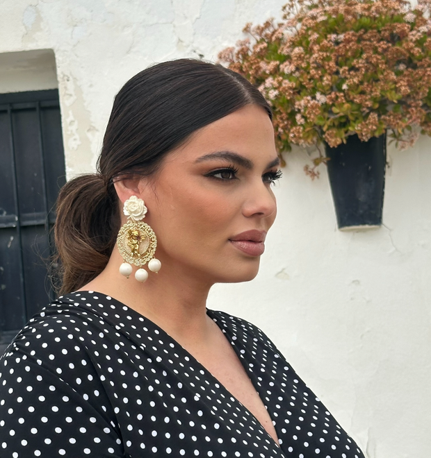 Pendientes Nekane blanco