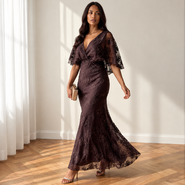 Vestido Parsida marrón