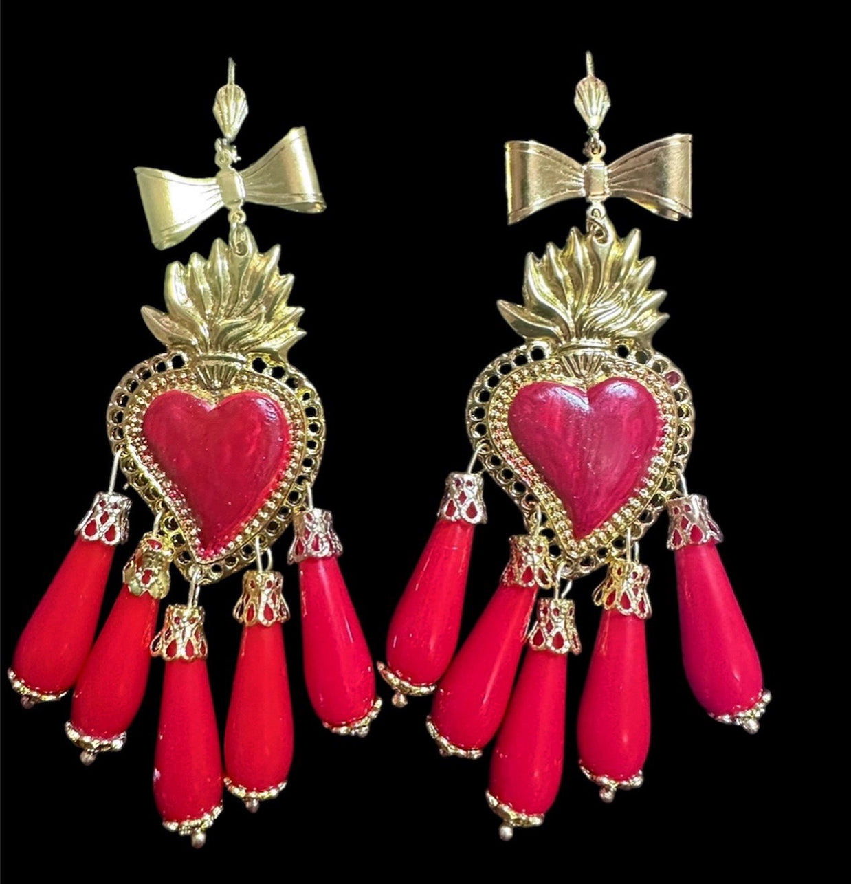 Pendientes corazón Juana