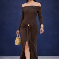 Vestido Giorgina marrón