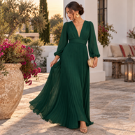 Vestido Valeria Verde botella