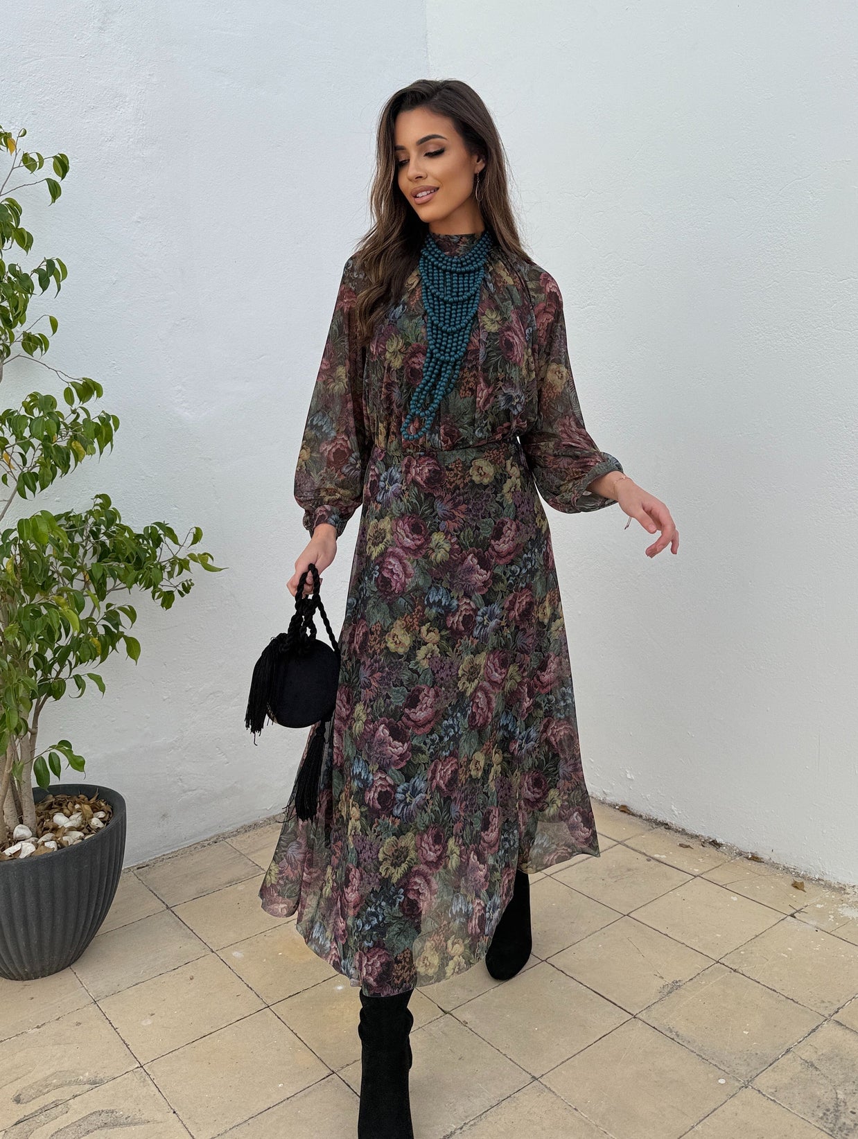 Conjunto Floral Falda/Blusa