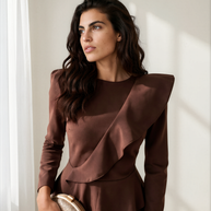 Vestido Allegra Marrón