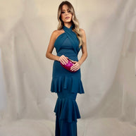 Vestido Cayetana Petroleo