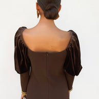 Vestido Elvira Marrón