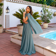 Vestido Telma Agua Marina
