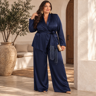 Traje Amanda Flecos Marino