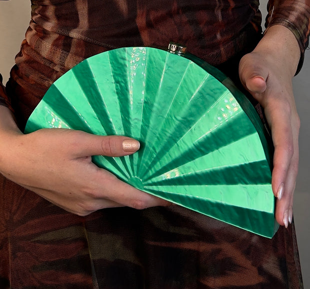 Bolso Abanico verde