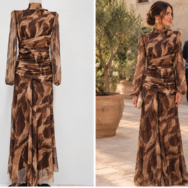 Vestido Paulina Marrón