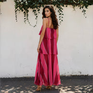 Vestido Carolina rosa
