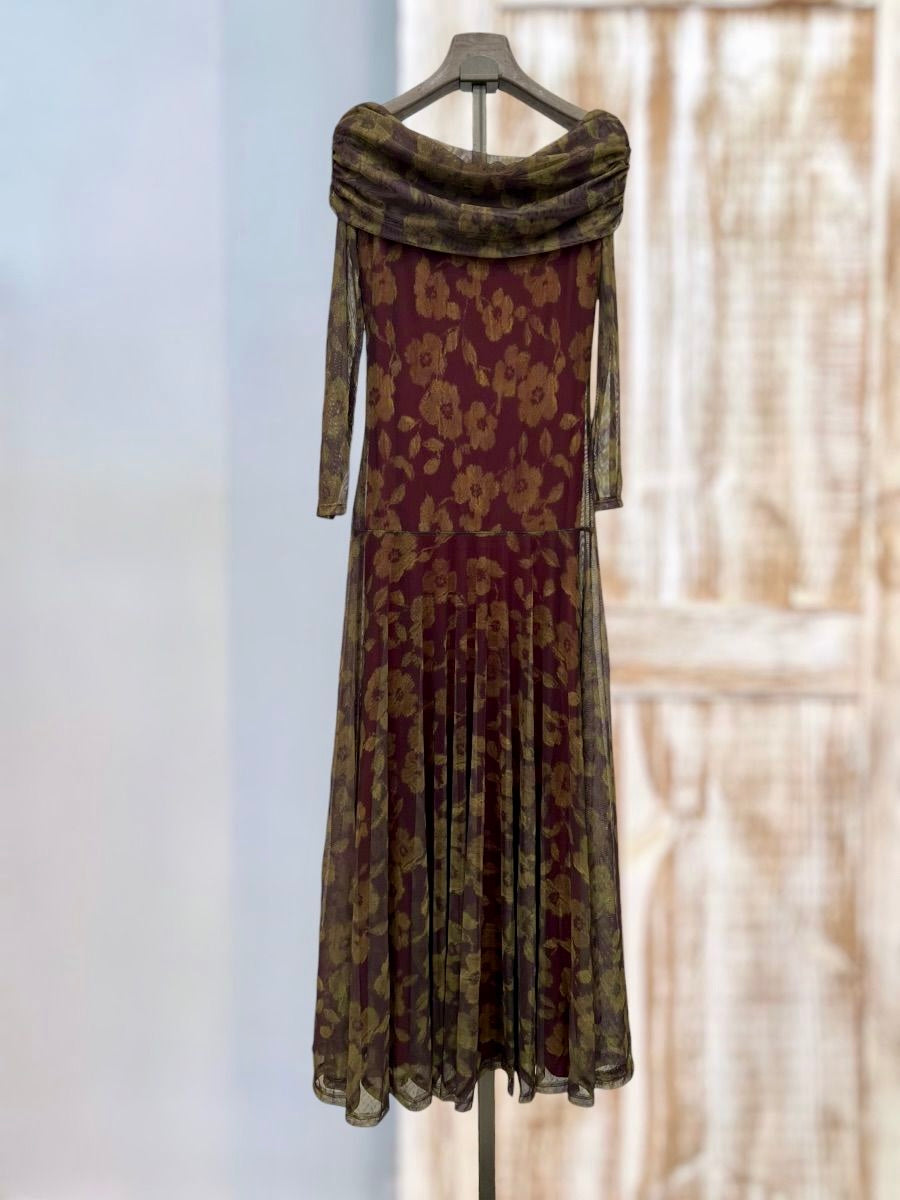 Vestido Catrina vino