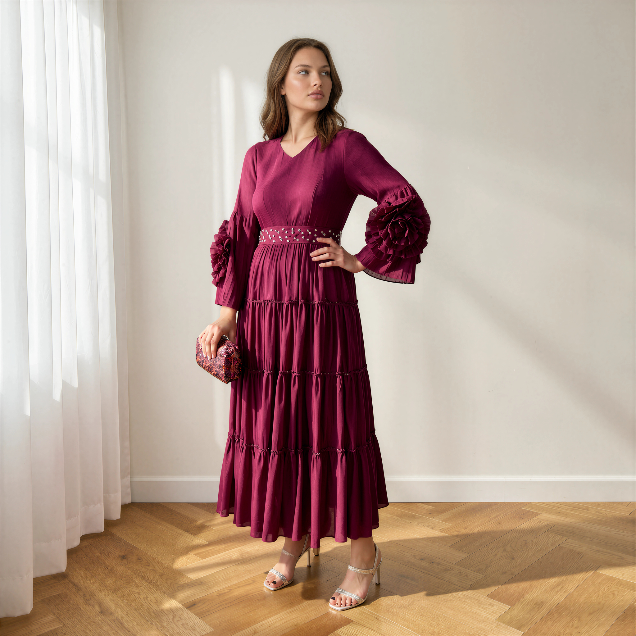 Vestido Camila Burdeos