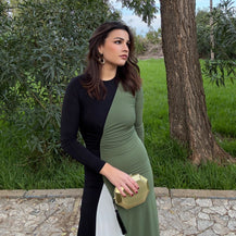 Vestido Tricolor Noa Verde