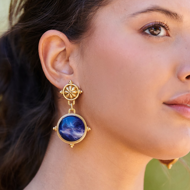 Pendientes planeta azul