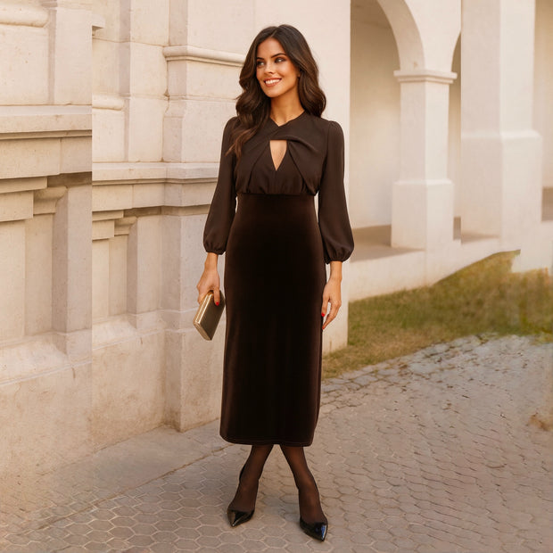 Vestido Layla marrón