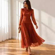 Vestido Stella Teja