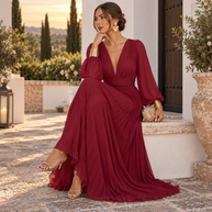 Vestido Valeria Burdeos