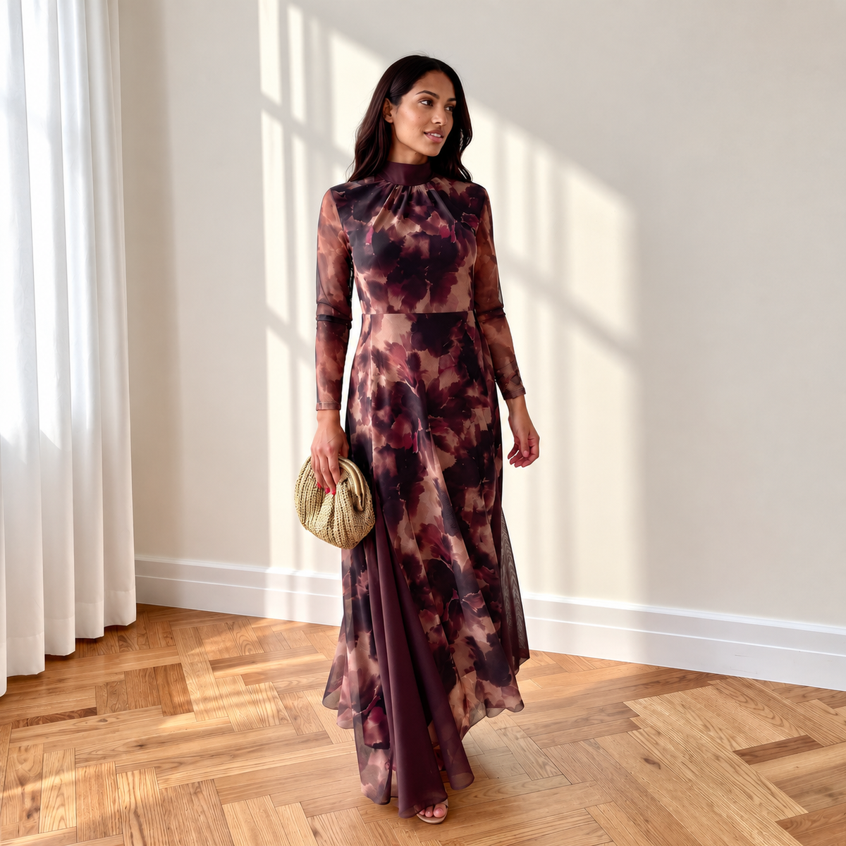 Vestido Berta Marrón