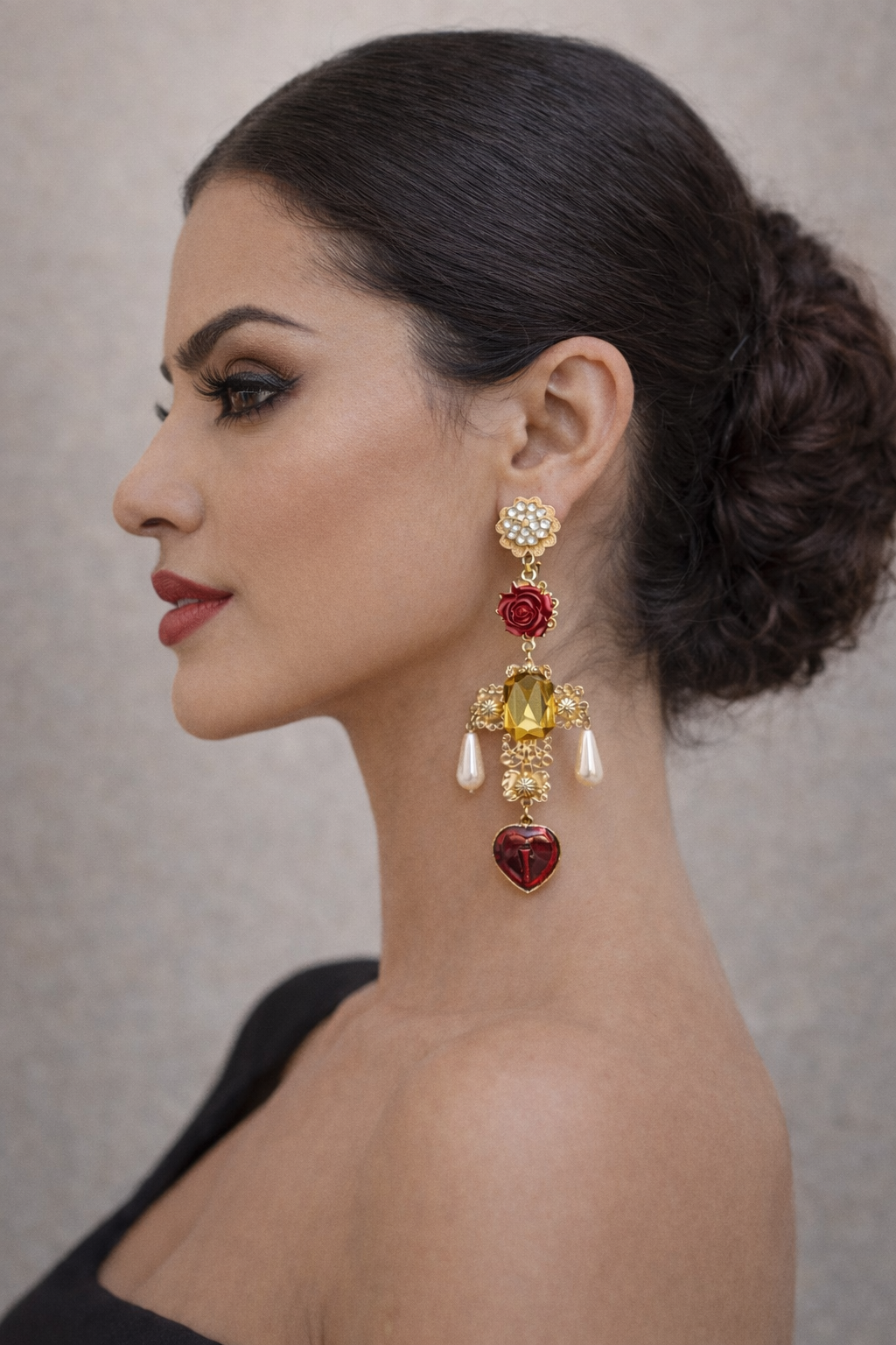 Pendientes de cruces Mía