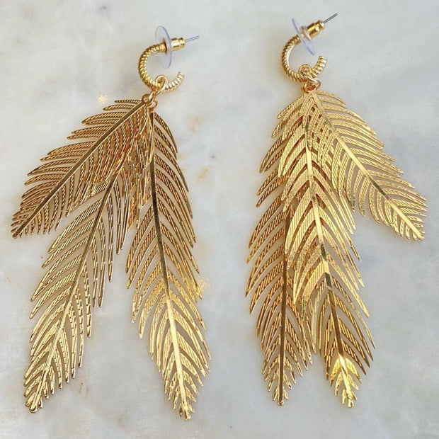 Pendientes “Maxi plume”