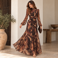 Vestido Paulina Marrón