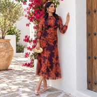 Vestido Elba Morado&coral