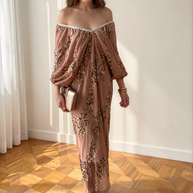 Vestido Mila champán