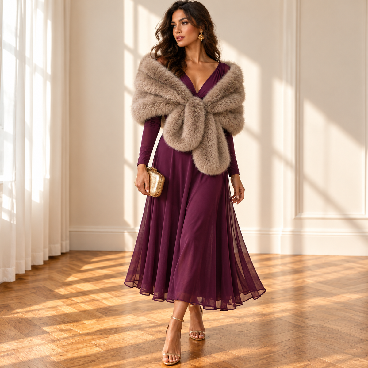 Vestido Talía Berenjena