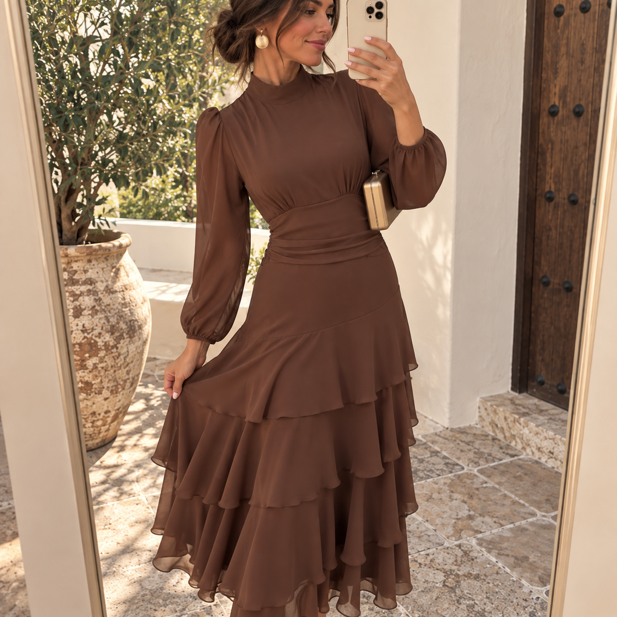 Vestido Ornella Marrón