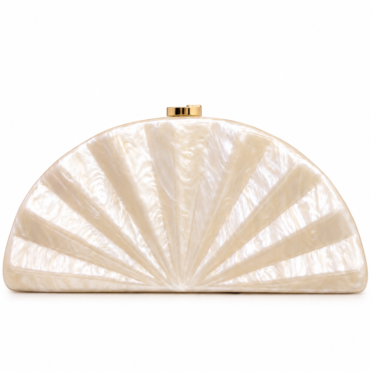 Bolso abanico Nácar