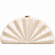 Bolso abanico Nácar