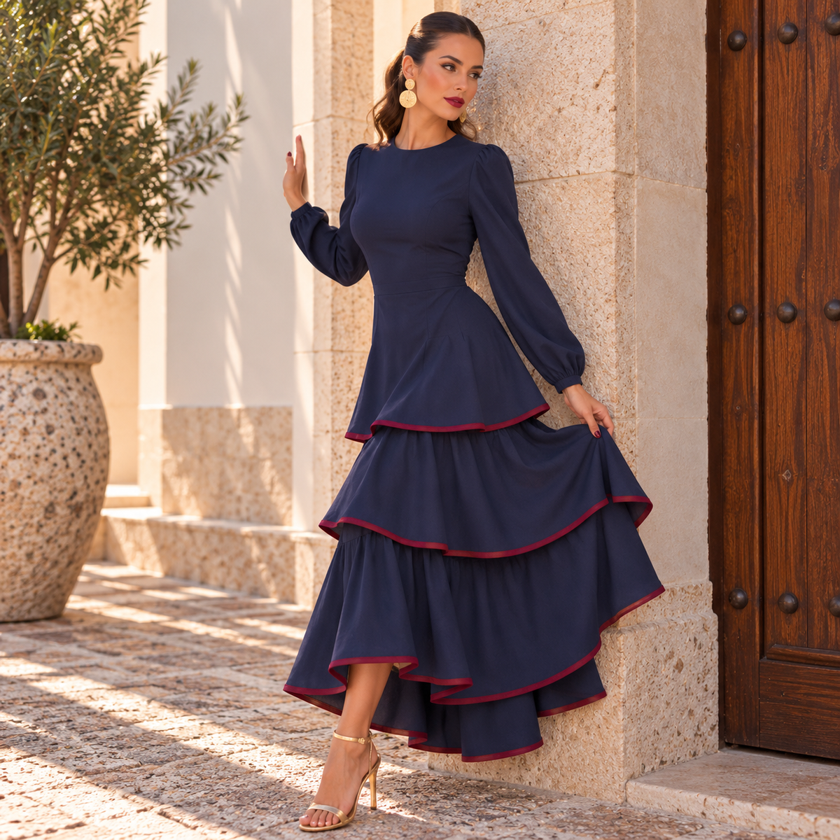 Vestido Luna volantes