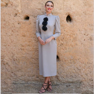Vestido Moka Gris
