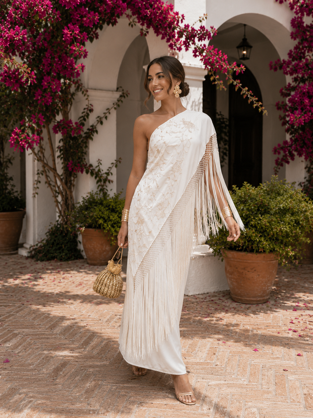 Vestido Pastora Beige