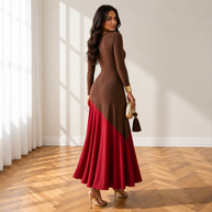 Clarissa otoño / marrón Rojo