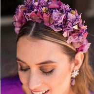 Diadema de flores Camille buganvilla