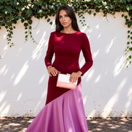 Vestido Clarissa Otoño Burdeos/malva