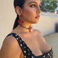 Choker y pendientes Cruces Fiorela