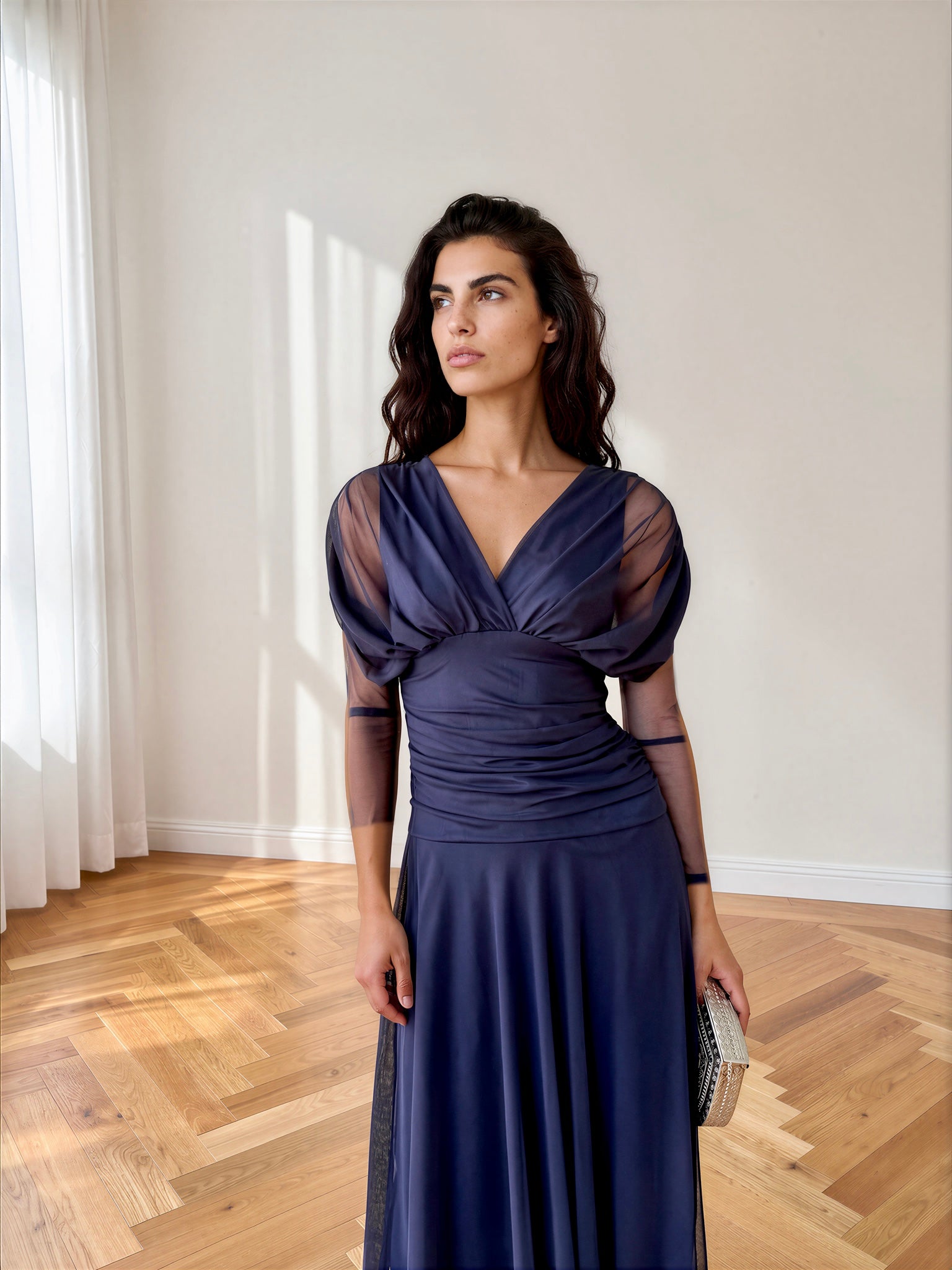 Vestido Talía Azul Marino