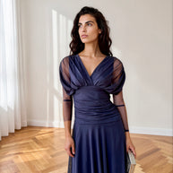 Vestido Talía Azul Marino